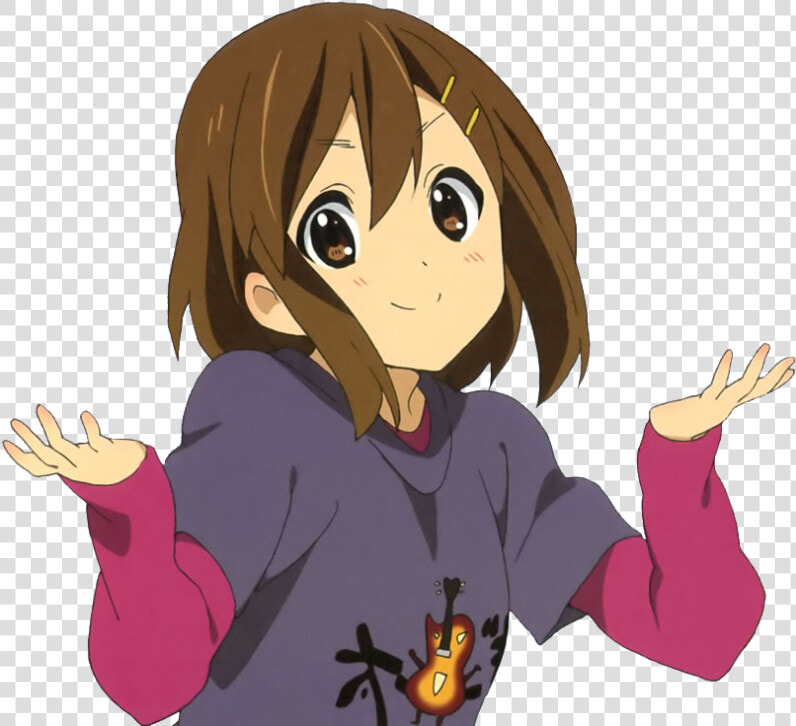 And This Ladies And Gentlemen   Transparent Anime Girl Shrug  HD Png DownloadTransparent PNG