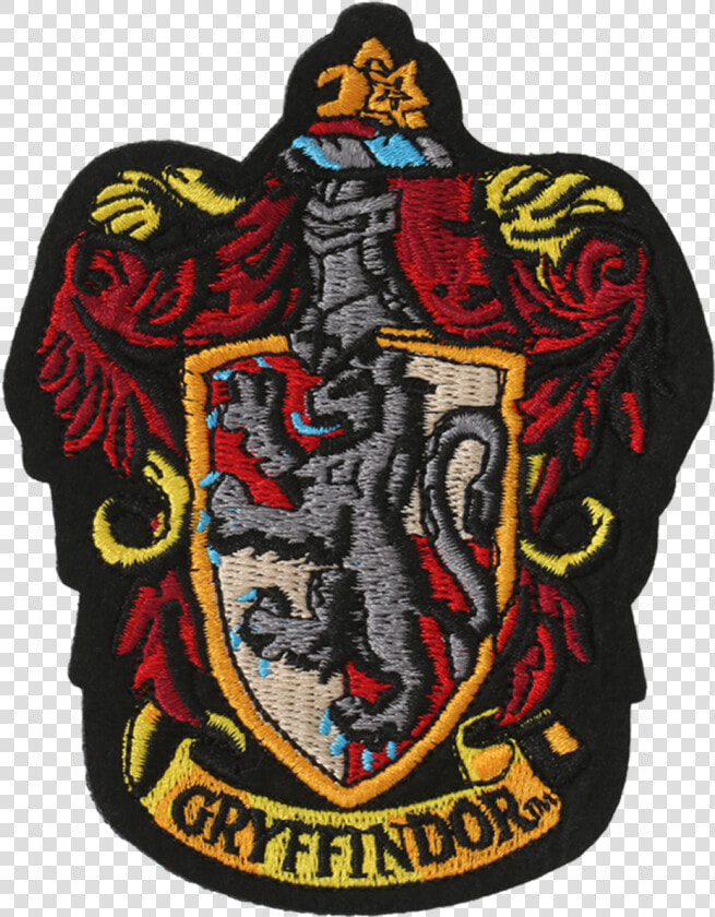 Gryffindor Embroidered Crest Patch001 V   Gryffindor Crest Png  Transparent PngTransparent PNG