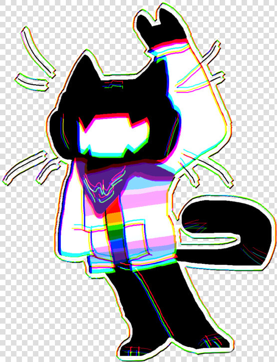 A Drawing Of Monstercat With Trans And Gay Pride Clothing   Graphic Design  HD Png DownloadTransparent PNG