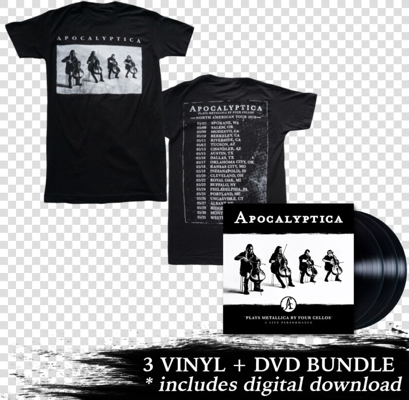 Apocalyptica Plays Metallica Tour Shirt  HD Png DownloadTransparent PNG