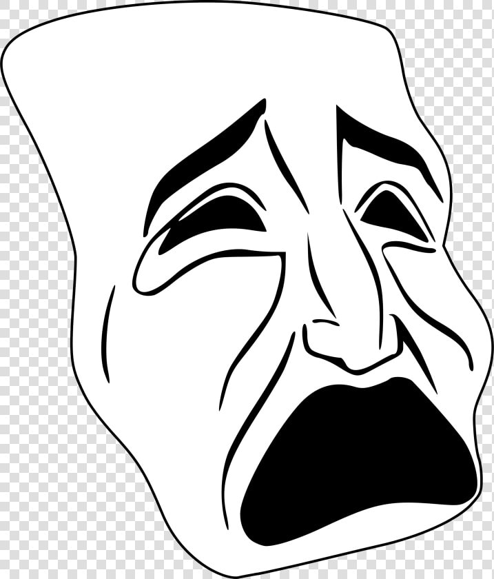 Tragedy Mask Clip Art  HD Png DownloadTransparent PNG