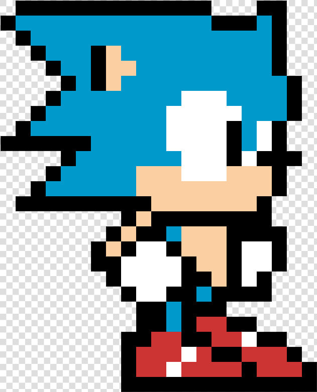 Pixel Art Of Sonic The Hedgehog   Pixel Art De Videojuegos  HD Png DownloadTransparent PNG