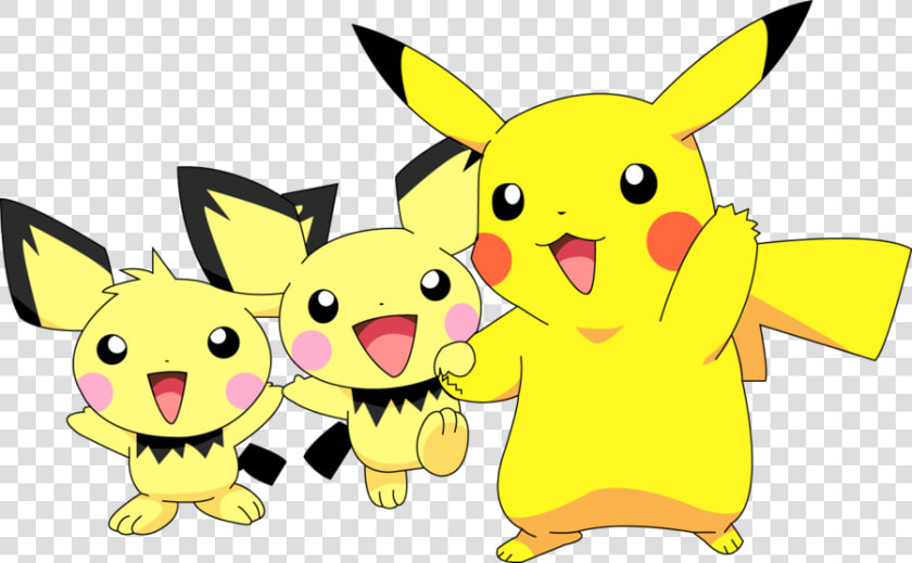 Dab Drawing Pikachu   Cute Pichu And Pikachu  HD Png DownloadTransparent PNG