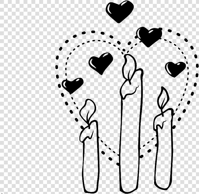 Blanco Y Negro Pintado A Mano Simple Amor Vectores   Heart  HD Png DownloadTransparent PNG