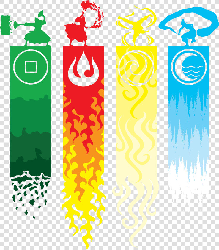 Earth  Fire  Air And Water   Avatar Earth Fire Water Air  HD Png DownloadTransparent PNG