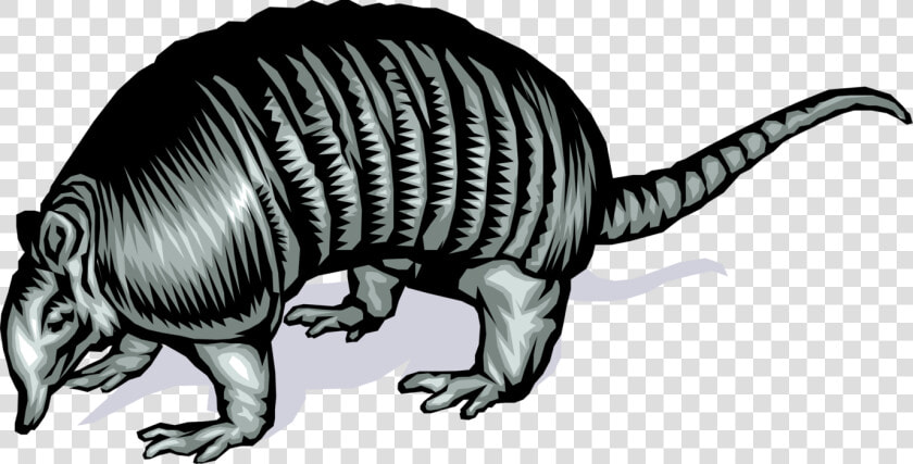 Vector Illustration Of Fully Armored Armadillo With   Illustration  HD Png DownloadTransparent PNG