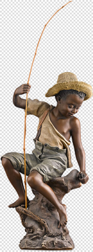 Goldscheider Boy Fishing Figurine   Goldscheider Boy Fisher  HD Png DownloadTransparent PNG