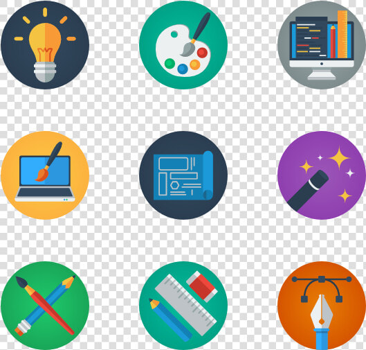 Essential Set   Graphic Design Flat Icon  HD Png DownloadTransparent PNG