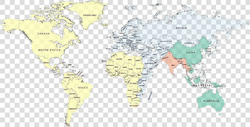 Eu Countries World Map  HD Png DownloadTransparent PNG
