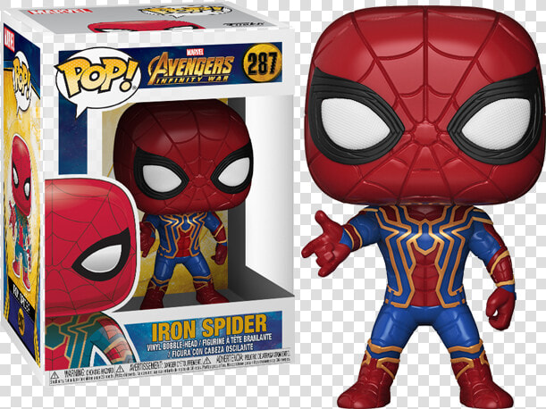 Figurka Funko Pop Iron Spider   Funko 287 Iron Spider  HD Png DownloadTransparent PNG
