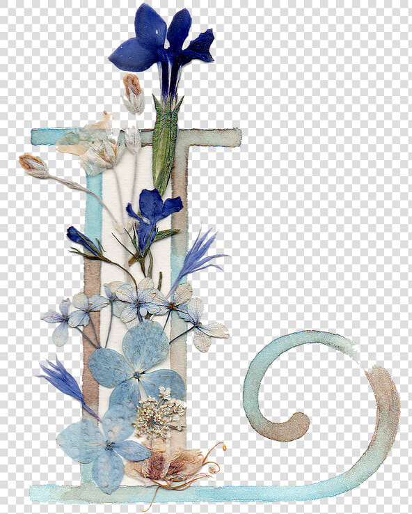 Acuarela Sobre Papel Y Flores Naturales Prensadas Cm   Iris  HD Png DownloadTransparent PNG