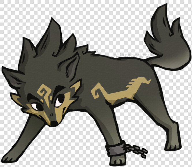 Drawn Toon Wolf   Twilight Princess Wolf Link Drawing  HD Png DownloadTransparent PNG