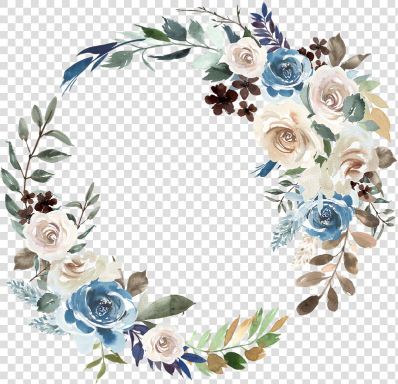 Transparent Flower Circle Png   Png Blue Flower Circle  Png DownloadTransparent PNG