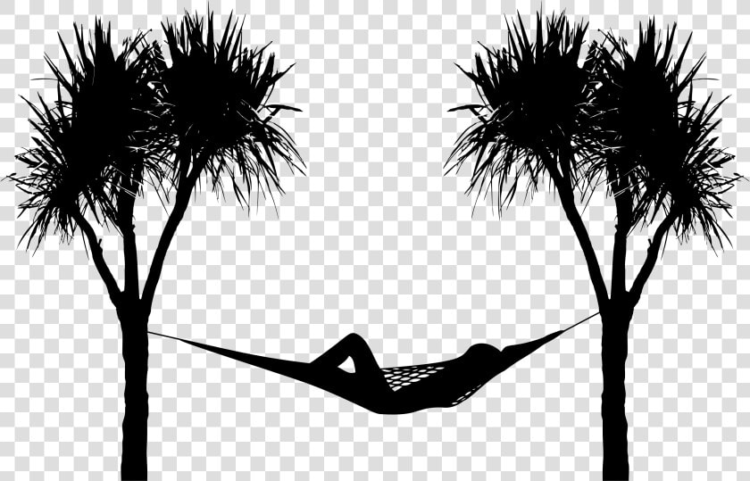 Hammock   Png Download   Palm Tree Hammock Silhouette  Transparent PngTransparent PNG