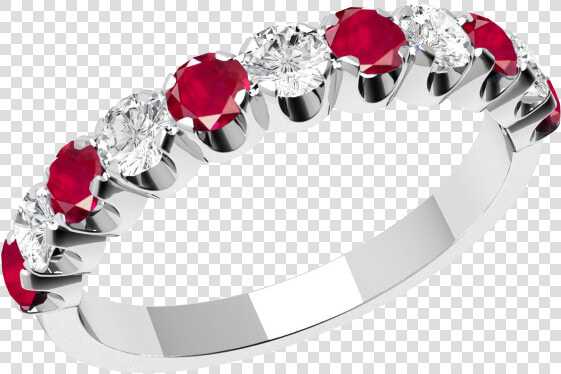 Ruby And Diamond Ring For Women In 18ct White Gold   Pre engagement Ring  HD Png DownloadTransparent PNG