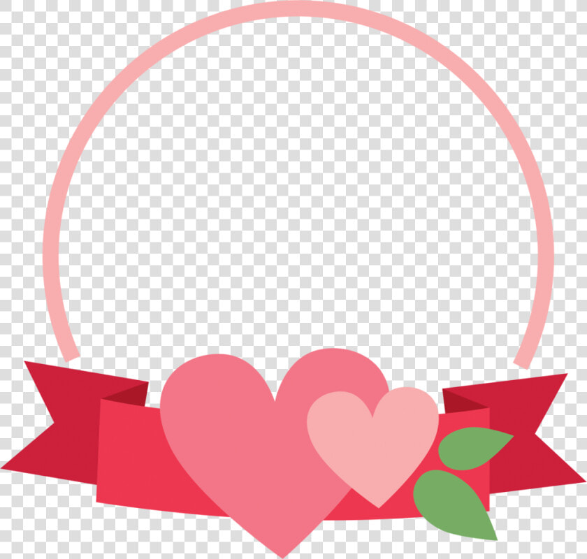 Banner Heart Frame Cookie Cutter   Circle Heart Frame Png  Transparent PngTransparent PNG