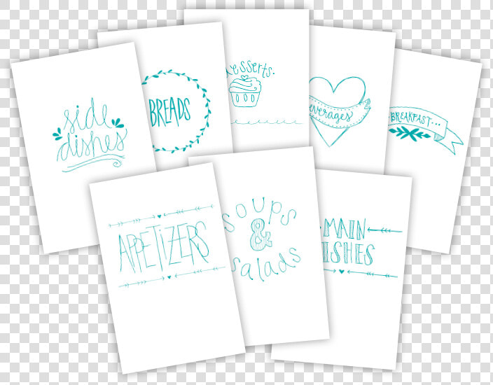 Custom Cookbook Dividers   Paper  HD Png DownloadTransparent PNG