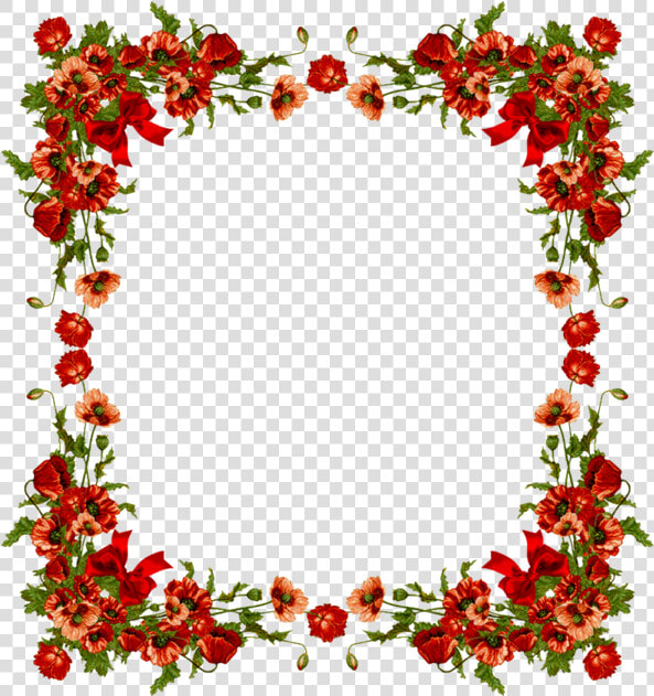 Poinsettia Flower Border Png  Transparent PngTransparent PNG