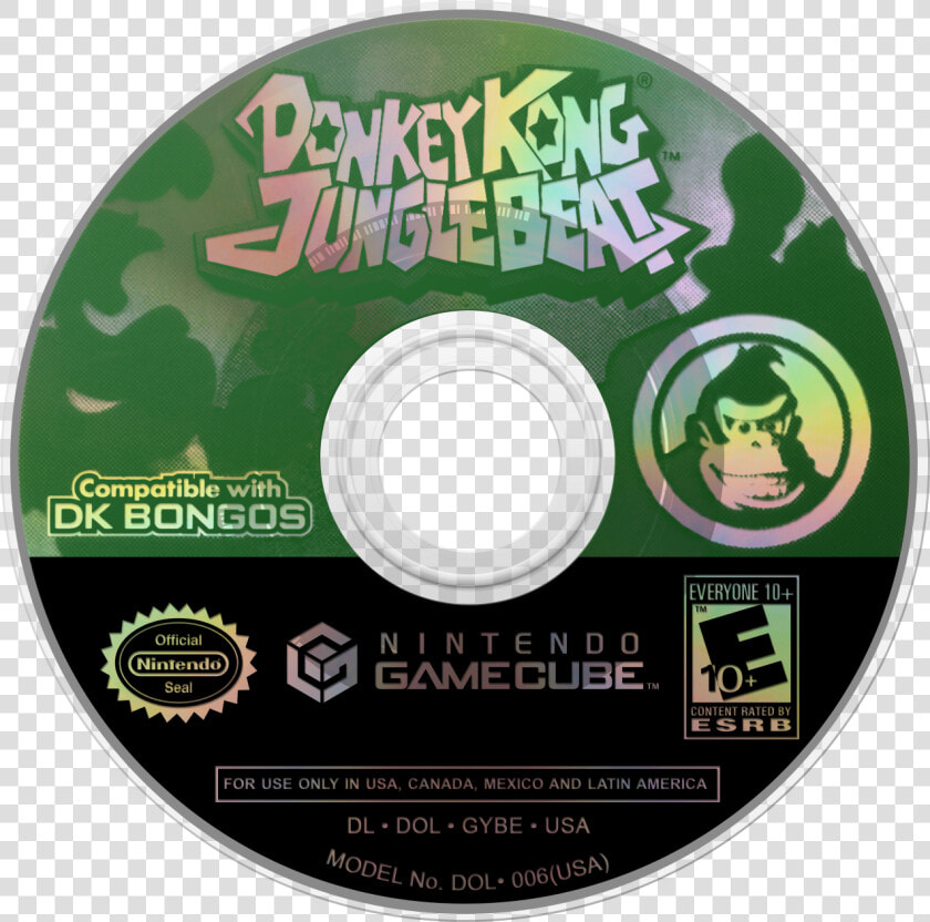 Transparent Donkey Kong Png   Donkey Kong Jungle Beat Disc Gamecube  Png DownloadTransparent PNG