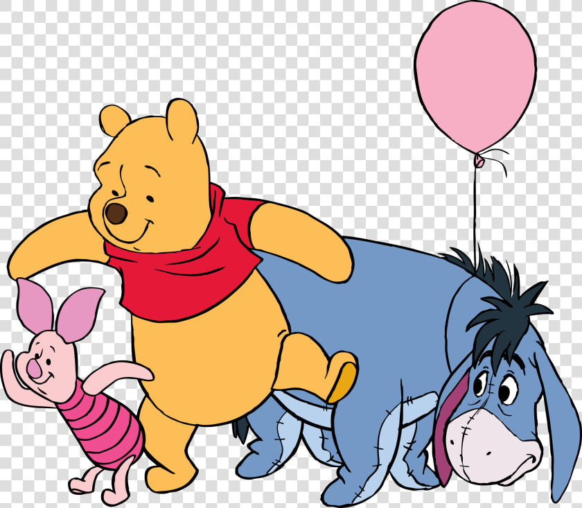 Roommates Disney Winnie The Pooh Eeyore Giant Wall   Winnie The Pooh And Eeyore  HD Png DownloadTransparent PNG