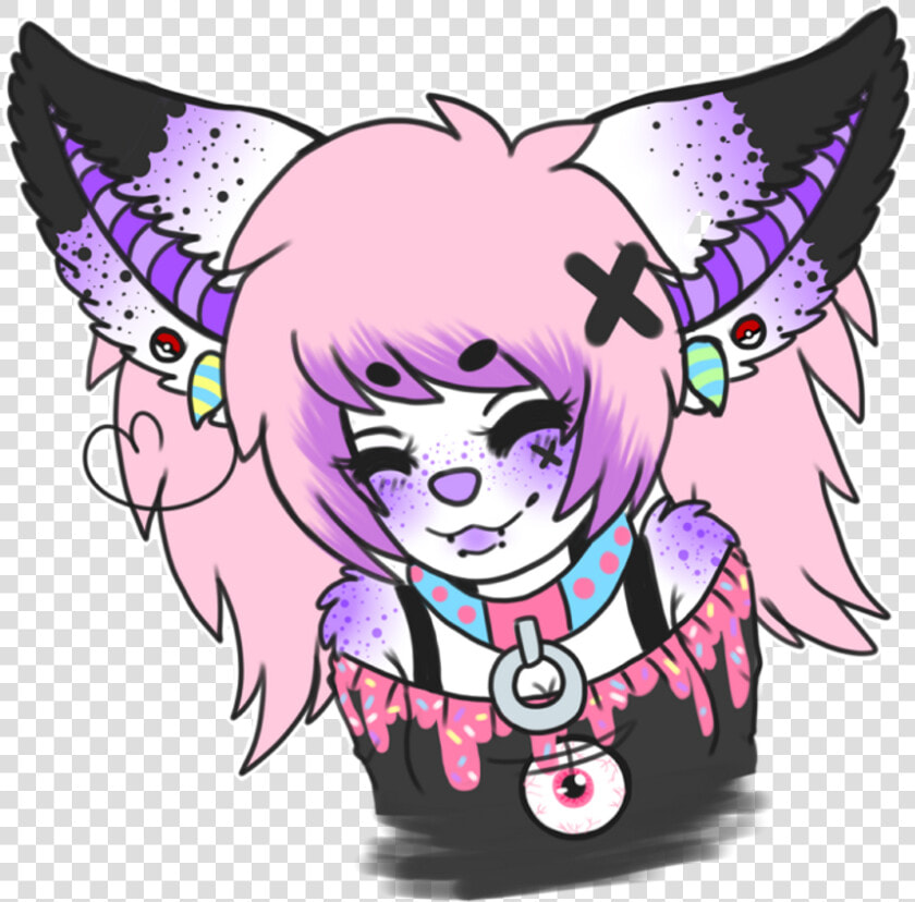 Girl Girls Kız Anime Animegirl Picsart Ftestickers   Pastel Goth Furries  HD Png DownloadTransparent PNG