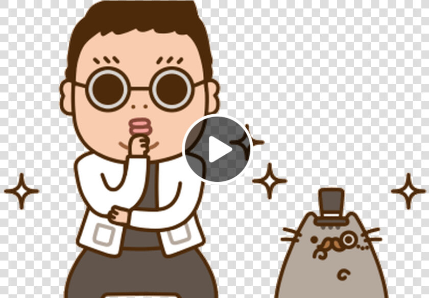 Featuring Gangnam Style  Lana Del Rey  And Avicii   Pusheen The Cat Moving  HD Png DownloadTransparent PNG