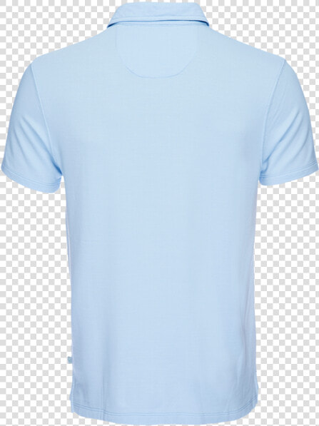 Nicholas Modal Polo In Light Blue   Light Blue Polo Shirt Back  HD Png DownloadTransparent PNG
