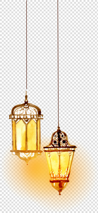 Beautiful Watercolor Islamic Vector Lighting Islam   Lamps Png  Transparent PngTransparent PNG