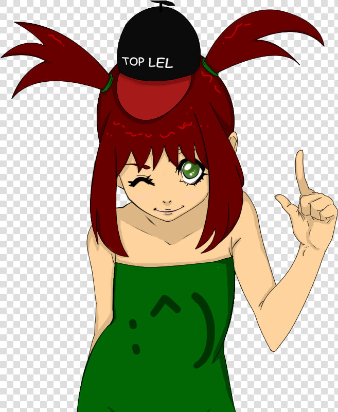 Top Lel Red Face Green Facial Expression Vertebrate   Cartoon  HD Png DownloadTransparent PNG
