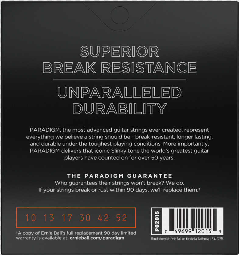 Ernie Ball P02015 Paradigm Skinny Top Heavy Bottom   Guitar String  HD Png DownloadTransparent PNG