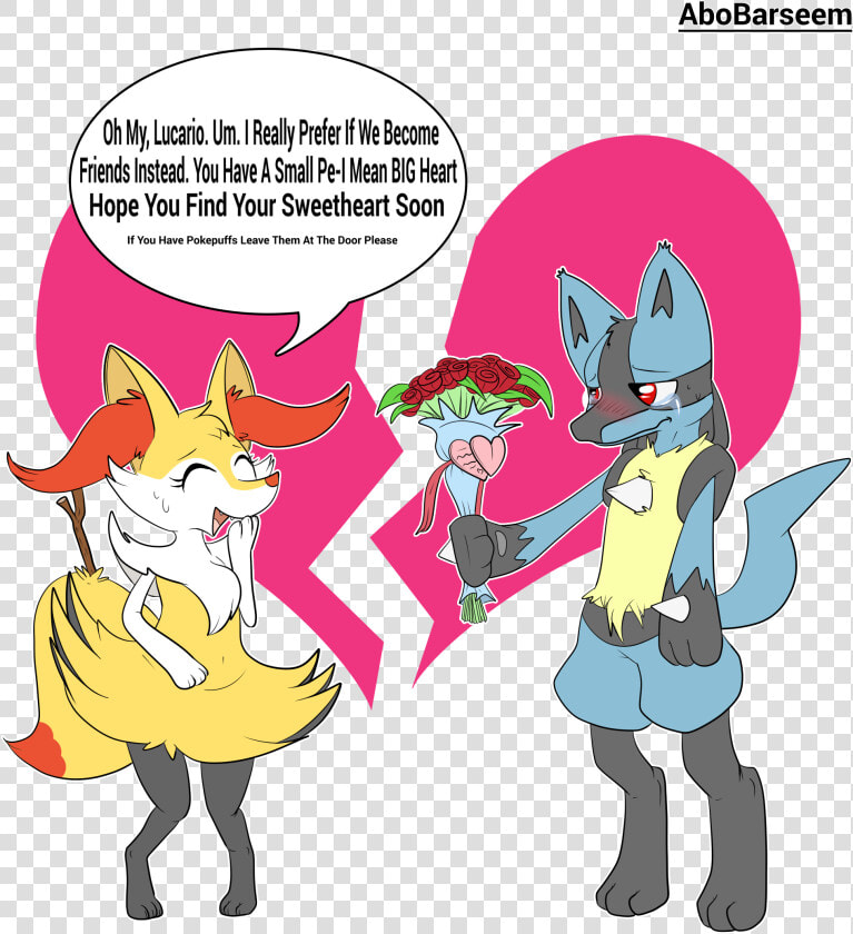 Lucario Rejected By Braixen   Small Penis Cartoon Humiliation  HD Png DownloadTransparent PNG