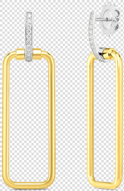 Roberto Coin Classica Parisienne Rectangular Drop Earring   Earrings  HD Png DownloadTransparent PNG
