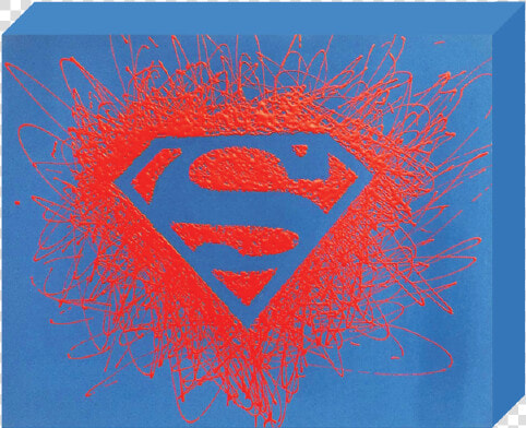 Dc Comics  Paint Splatter Canvas  Superman   Superman  HD Png DownloadTransparent PNG