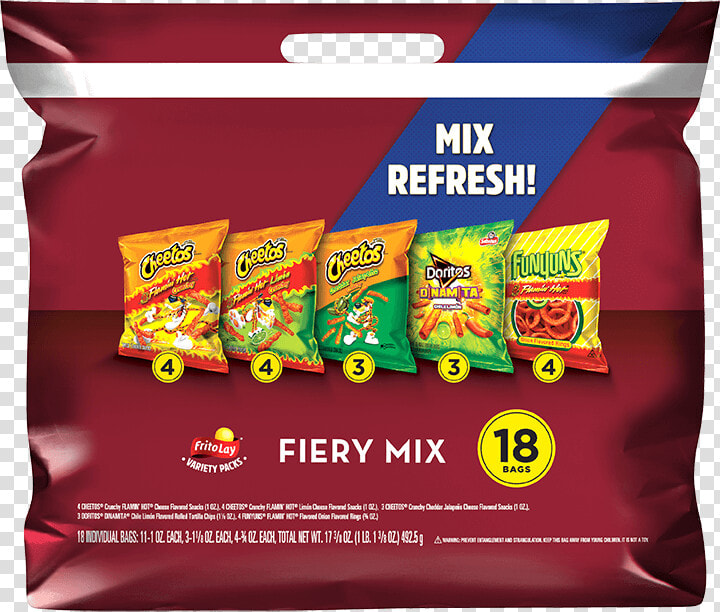 Frito lay® Fiery Mix Variety Pack   Frito Lay Variety Pack  HD Png DownloadTransparent PNG