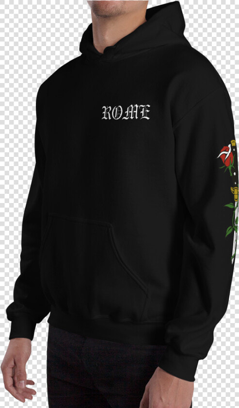 Image Of Rose And Switchblade   Hoodie  HD Png DownloadTransparent PNG