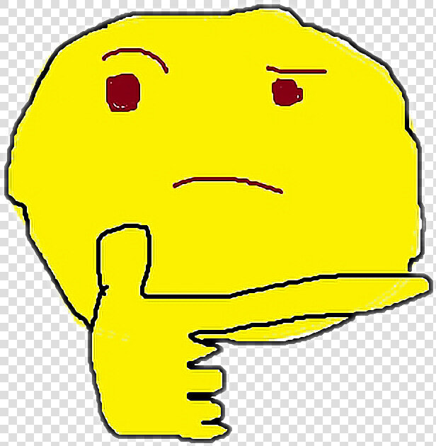  art  paint  thinking  emoji   Emoji De Pregunta Paint  HD Png DownloadTransparent PNG