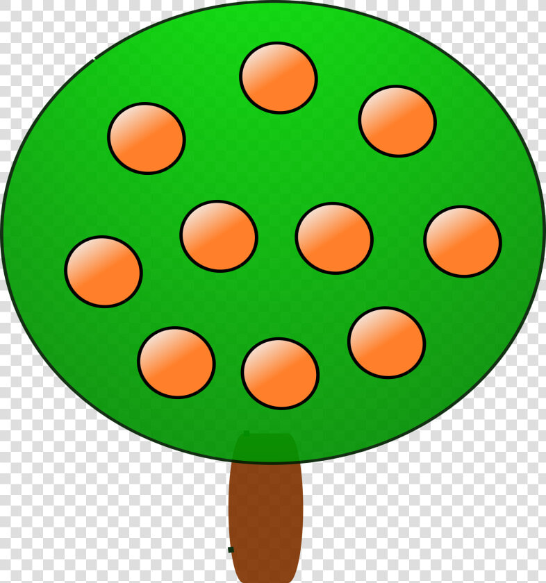 Fruit Tree 3  Orange Clip Arts   Orange  HD Png DownloadTransparent PNG