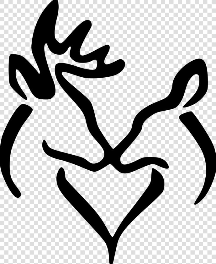 Deer Heart Png   Buck And Doe Silhouette  Transparent PngTransparent PNG