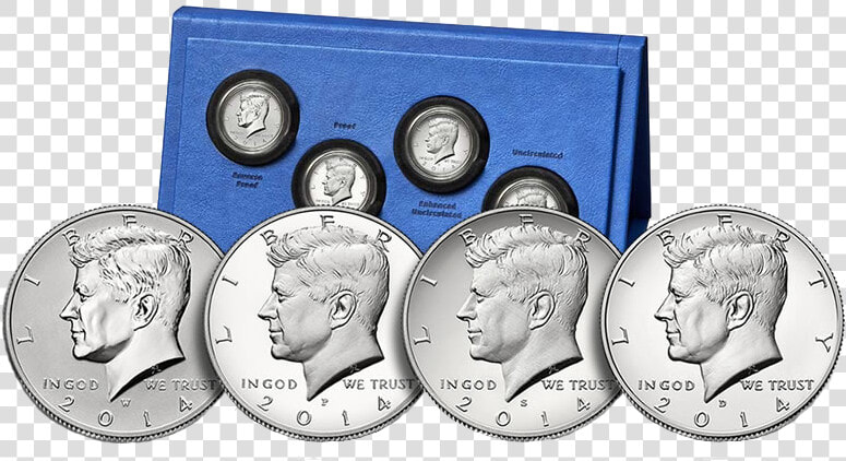 Transparent Half Dollar Png   50th Anniversary Kennedy Half Dollar Silver Set  Png DownloadTransparent PNG