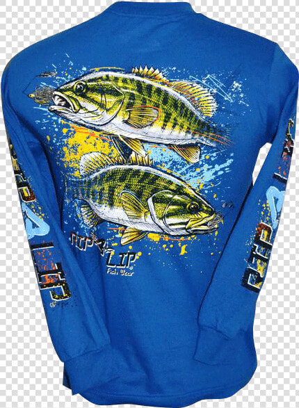 Small Mouth Bass Long Sleeve T shirt Royal Blue Class   Bass  HD Png DownloadTransparent PNG