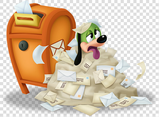 Postmaster Pete Sits Covered In Letters Next To A Toontown  HD Png DownloadTransparent PNG