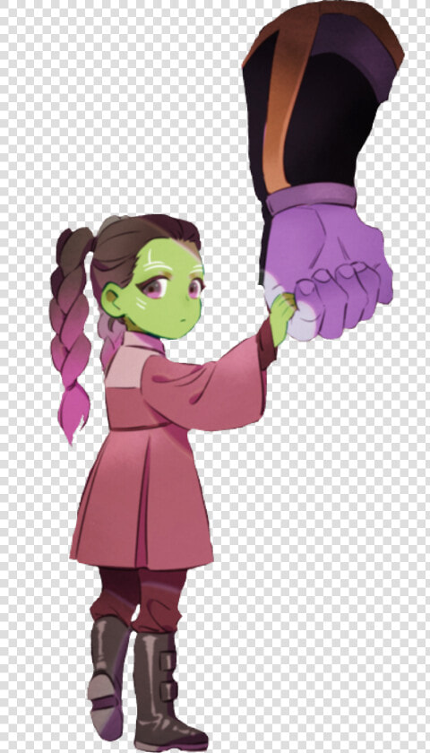 Thanos And Little Gamora   Png Download   Gamora Thanos Fan Art  Transparent PngTransparent PNG