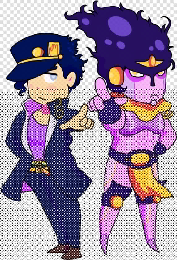 Jotaro Kujo And Star Platinum   Jotaro Cartoon  HD Png DownloadTransparent PNG