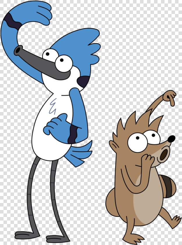 Welcome To The Barney Bunch Wiki   Mad Mordecai And Rigby  HD Png DownloadTransparent PNG