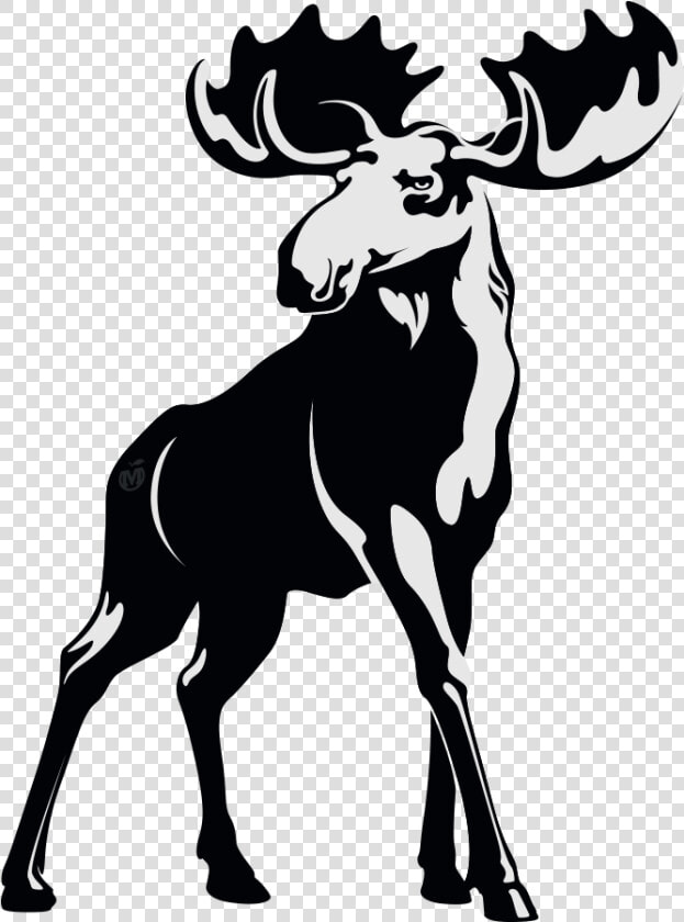 Lumberjack Clipart Moose   Moose Black And White  HD Png DownloadTransparent PNG