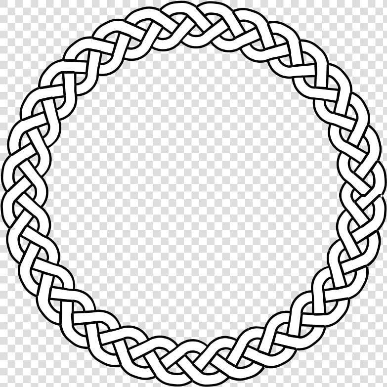 Free Clip Art 3 plait Border Circle   Celtic Knot Circle  HD Png DownloadTransparent PNG
