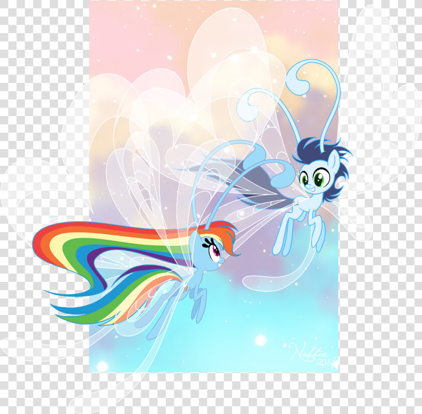 Mlp  My Little Pony  And Rainbow Dash Image   Mlp Nightly Breezies  HD Png DownloadTransparent PNG