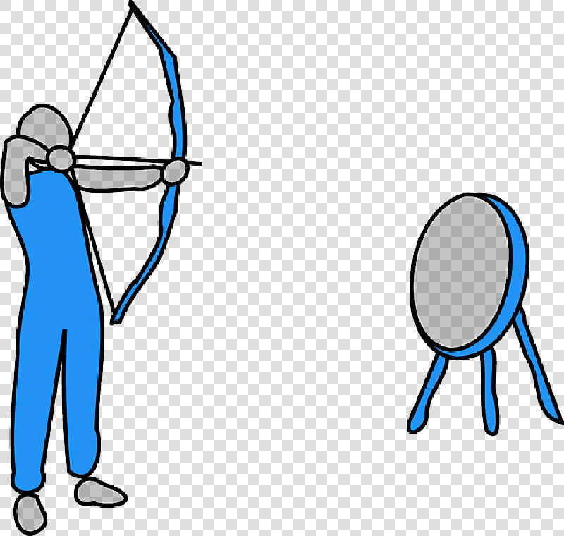 Man  Sports  Aim  Archer  Arrow  Bow  Bullseye  Fire   Clip Art Aim  HD Png DownloadTransparent PNG