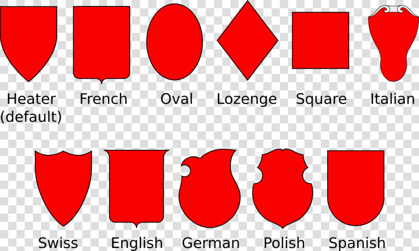 Transparent Shield Shape Png   Coats Of Arms Shapes  Png DownloadTransparent PNG