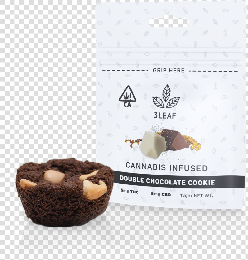 3leaf Ratio infused Double Chocolate Cookie   Chocolate  HD Png DownloadTransparent PNG